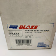 Norton 83488 Flap Disc Resin Fiber 4-1/2x7/8 Type 29 Blaze R980P 60 Grit 10/Box 2