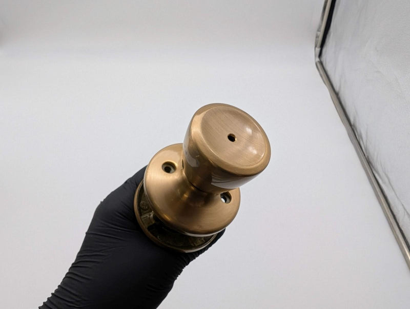 Kwikset Privacy Door Knob Lock Satin Bronze Bel Air 2-3/8" Backset 300B 3