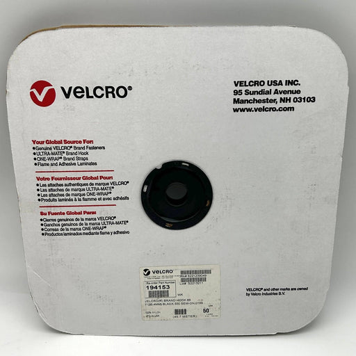 Velcro Brand 194153 Black Velcro Hook 88 1in X 50yd 330 Sew On 0199 1 Roll 1