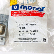 Mopar J5758194 Tapping Plate for Front Doors OEM NOS 82-86 Jeep CJ 7-8 Sealed 95 6