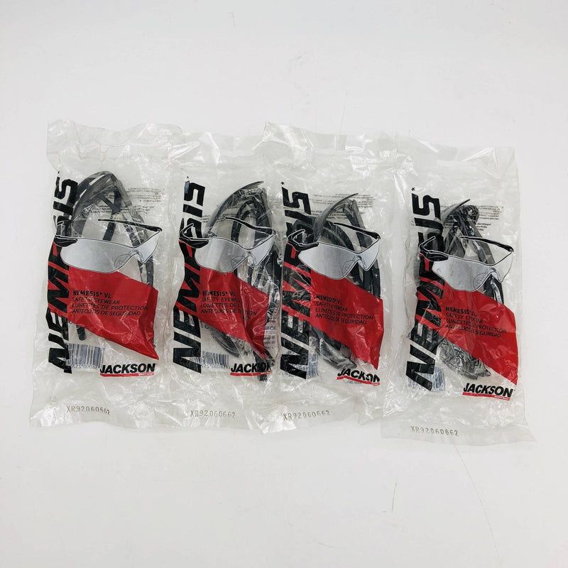 Jackson 25704 Safety Glasses Nemesis VL Smoke Lens Gunmetal Temples 4 Pairs 9