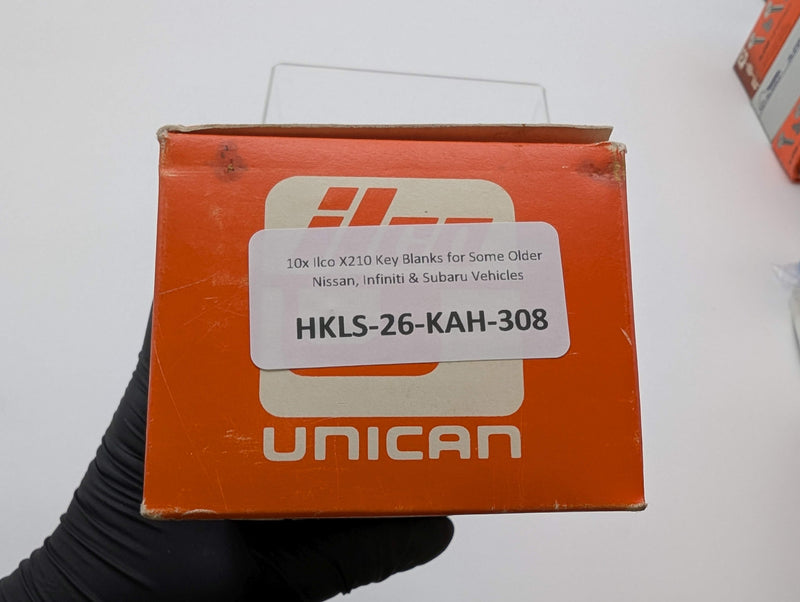 10x Ilco X210 Key Blanks for Some Older Nissan, Infiniti & Subaru Vehicles