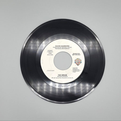 David Sanborn The Dream Single Record Warner Bros. 1987 7-28414 PROMO 1