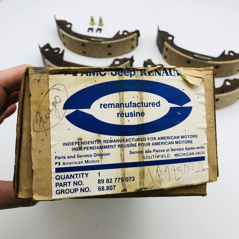 AMC Jeep 82775073 Brake Shoe Set Remanufactured OEM New Old Stock NOS Open 3