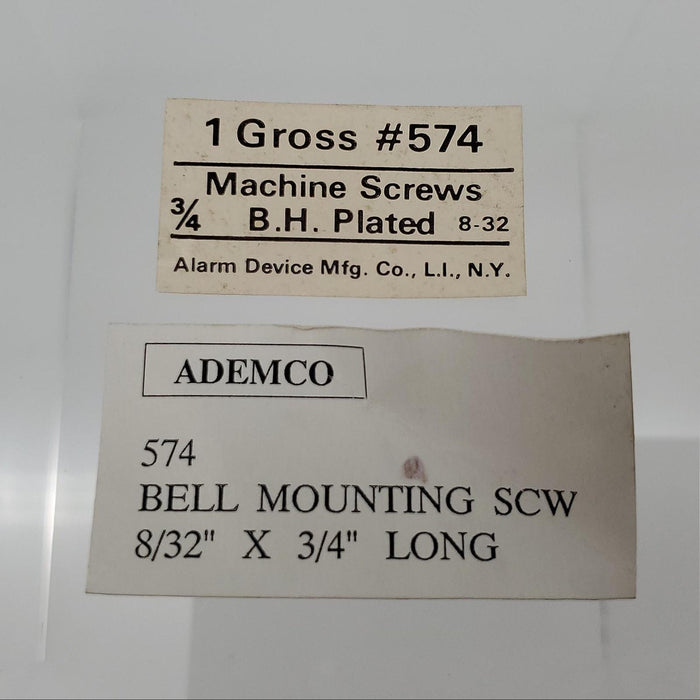25x Ademco #574 Bell Mounting Screws 8/32" x 3/4" Long Slotted Nickel Plated 5