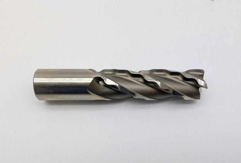 Weldon 1.25" Crest-Kut End Mill 4 Flute 1.25" Shank 4" LOC 6.5" OAL HSS 1154394 1