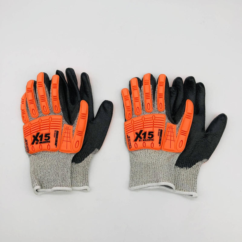 Majestic 34-5337 Work Gloves Size Small x15 Cut Resistant Poly Palm Coat 2 Pair 7
