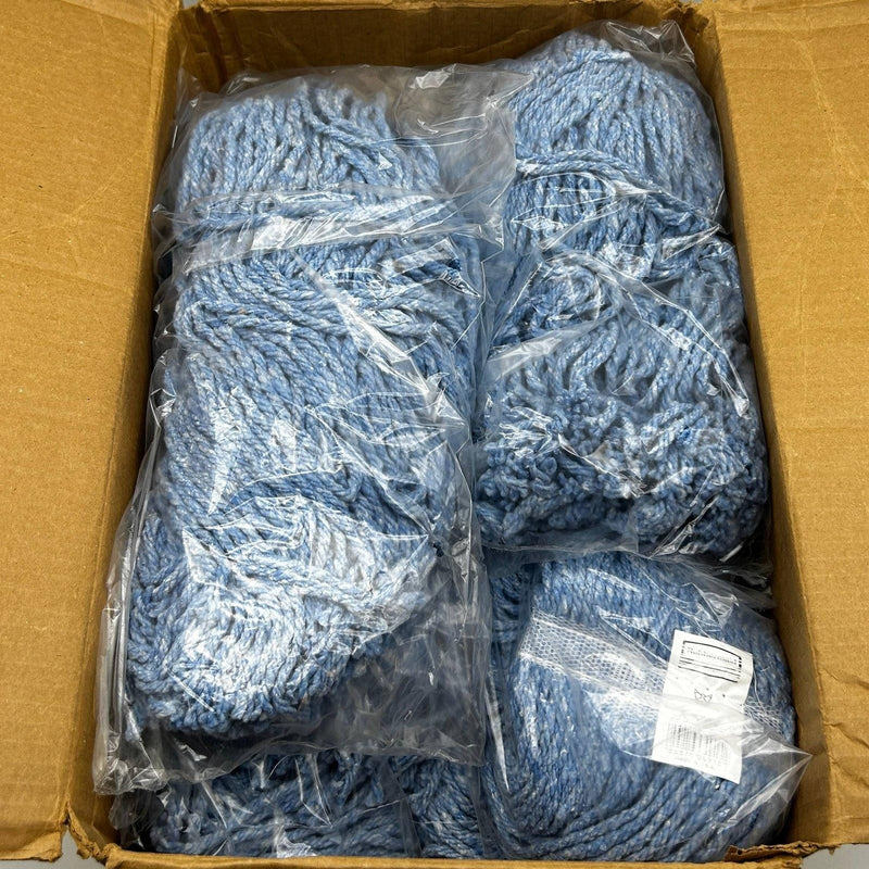 Rubbermaid F51712BLU Mop Head Cut-End Cotton Blend 20oz 1-in Headband 12/Carton 1