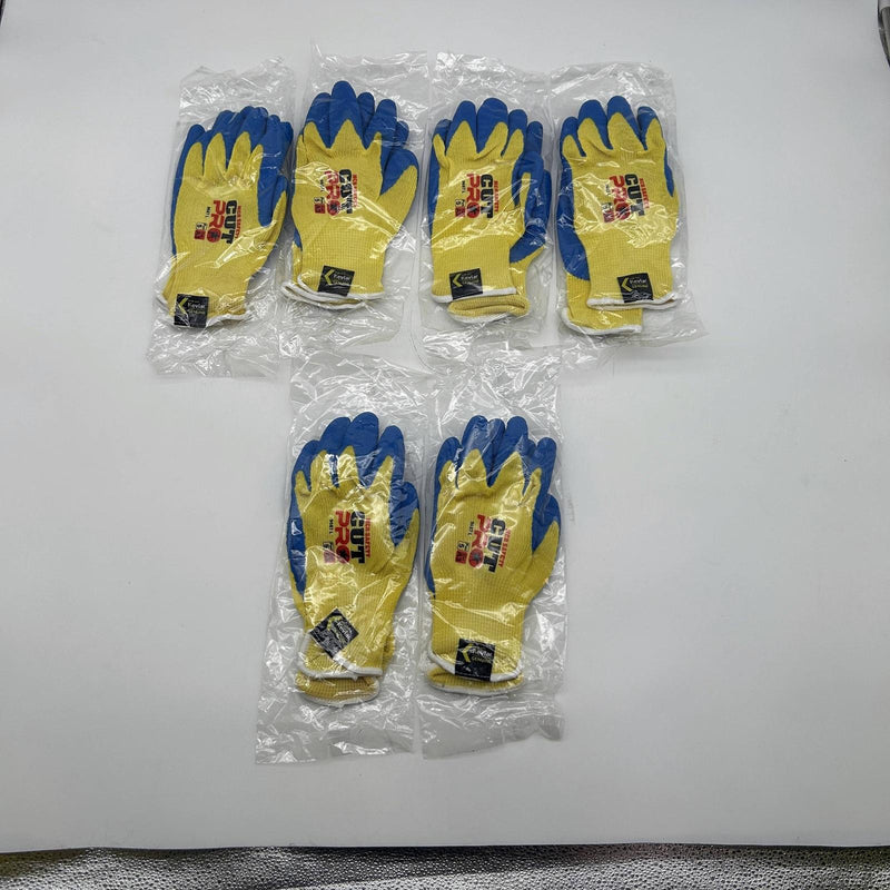 MCR Safety 9687 Cut Resistant Glove Sz Large Made with Kevlar 10Gauge 6 Pairs 8