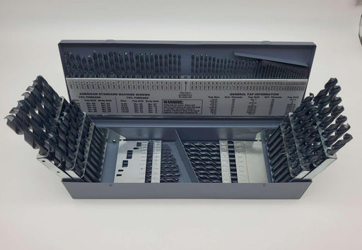 Cle-Line C21127 Jobber Drill Bit Set 1/16" to 1/2" 118 Deg 115 Pieces 1