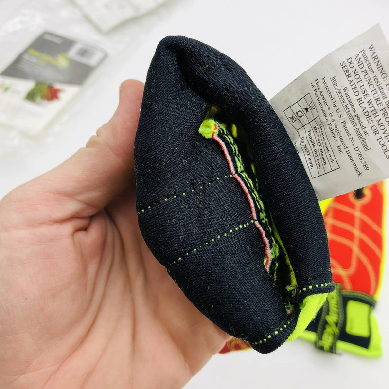 HexArmor Rig Lizard 2021 Work Glove Sz XL Mechanics Hi Vis Cut Resistant 1 Pair 9