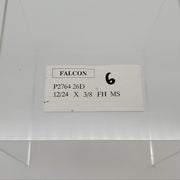 10x Falcon P2764 Machine Screws 12-24 x 3/8" Long Flat Head Satin Chrome 3