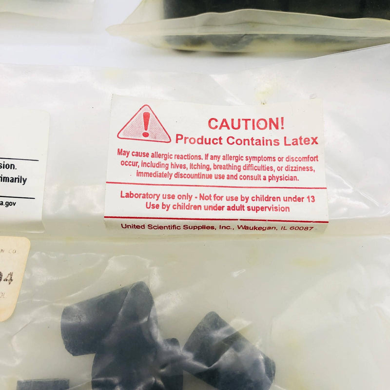 3lbs Wilkens Anderson 77075-04 Rubber Stopper Size 2 Black Solid 20mm TD 16mm BD 4