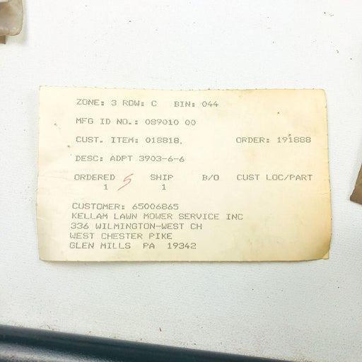 Ariens Gravely 08901000 ADPT 3903-6-6 Hyrdraulic Lift OEM NOS Replaces 018818 2