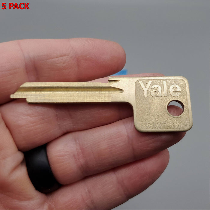 5x Yale EN411 Key Blanks E1R Keyway PARA Nickel Silver 6 Pin Hotel Keys
