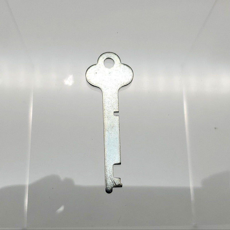 2x National Lock 129-T-7 Trunk Keys .053"T x .30"W Flat Steel NOS 2