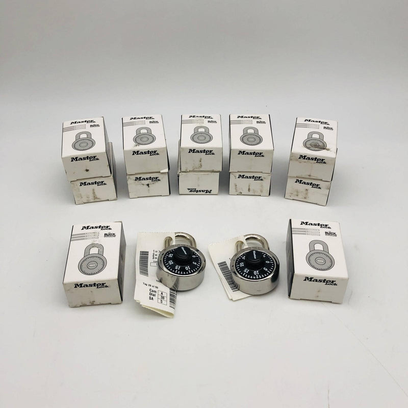 Master 1525KA Combination Padlock Locker Lock Dial Face Keyed Alike Lot of 12 9
