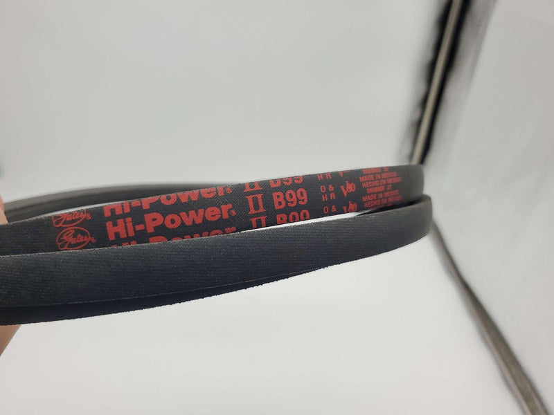 Gates B99 Belt 5/8" Width 102" Length 0.41" Thick Hi-Power II V-Belt 3