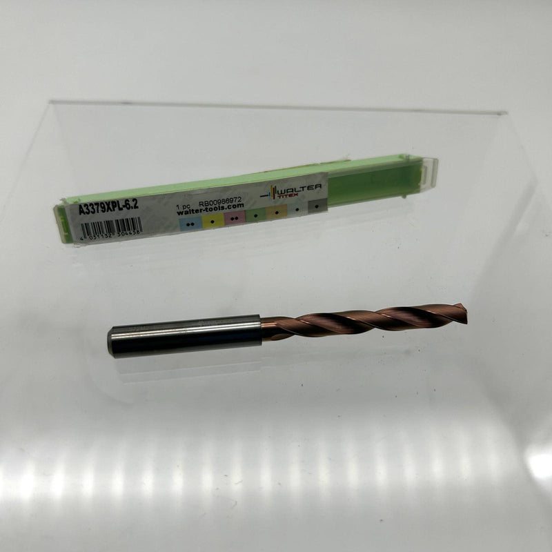 Walter Titex A3379XPL-6.2 Twist Drill Bit Solid Carbide Xtreme K30F XPL 10