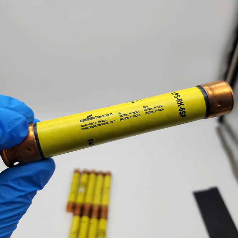 Bussmann LPS-RK-6SP Fuses 6A 600V Time Delay Low-Peak UL Class RK1 Box of 10 3