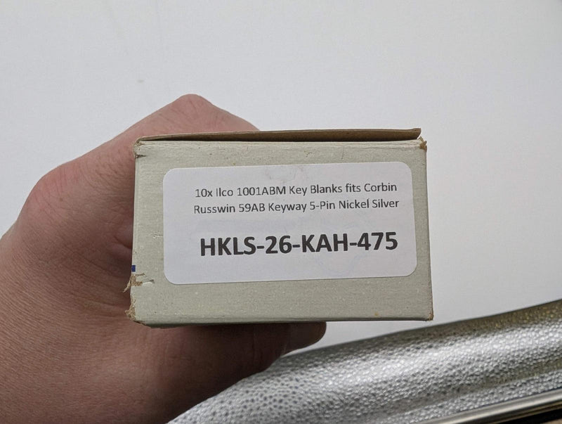 10x Ilco 1001ABM Key Blanks fits Corbin Russwin 59AB Keyway 5-Pin Nickel Silver