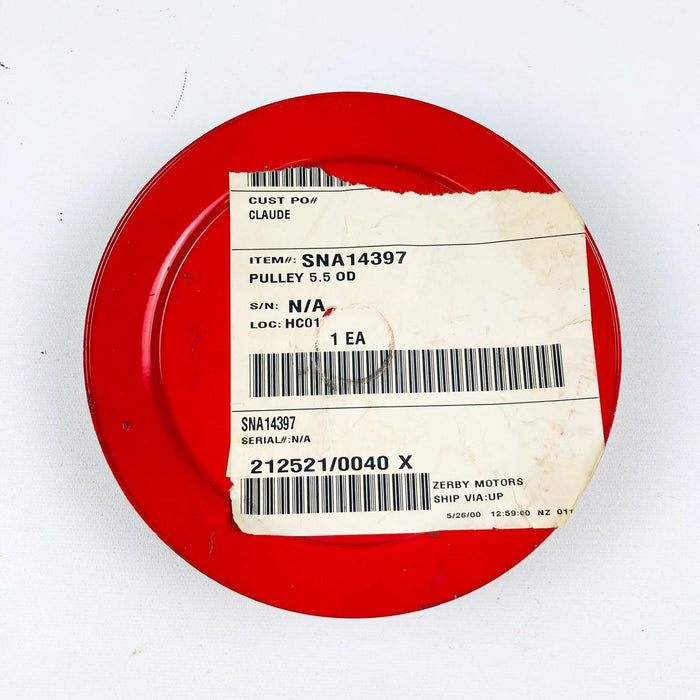 Snapper 14397 Pulley 5.5 OD Red OEM NOS Replaced by 7014397YP 7