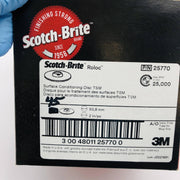 3M Scotch Brite 25770 Disc 2in x NH Roloc TSM SF Conditioning A/O Very Fine 45pk 2