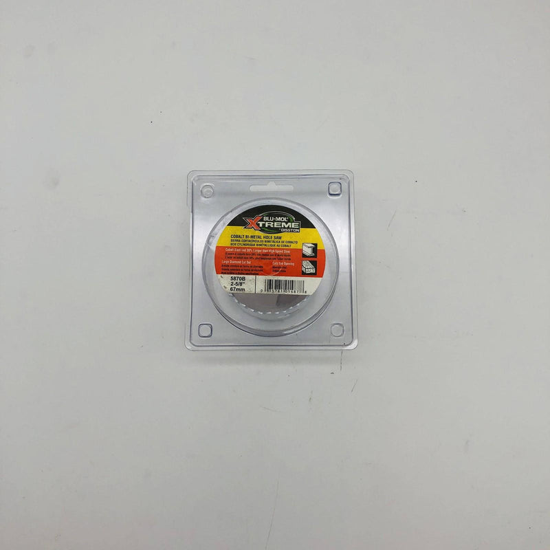 Blu Mol Xtreme 5870B Hole Saw 2-5/8"/67mm Cobalt Steel Bi-Metal Cats Eye Opening 6