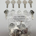 10x Ilco 1092-8105 / M22 Key Blanks For Master Lock Nickel Plate Over Brass NOS 4