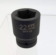 KTC BP4-22 Impact Socket 22mm 6 Point 15mm Depth 42 OAL 1