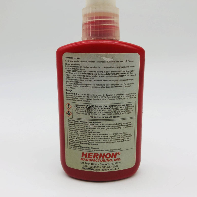 Hernon Dripstop 945 Anaerobic Pipe Thread Sealant 50ml Bottle PN 394530 3