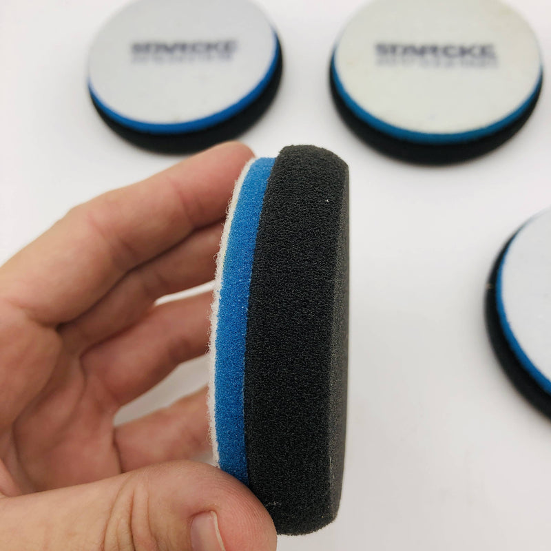 Starcke 3BP-BB Buffing Polishing Pad 3in Soft Blue Foam Hook Loop R19 Lot of 5 4
