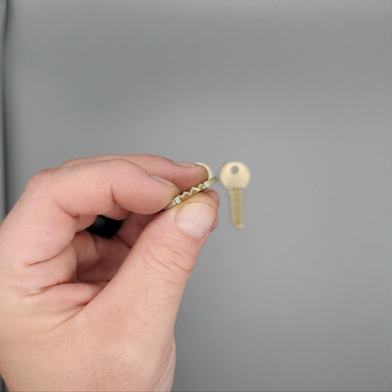 5x Yale RN8 Key Blanks C1R Keyway Simplex Nickel Silver 5 Pin NOS 3