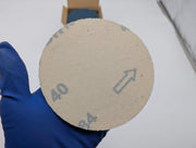 Hermes BW 184 VEL 5" Sanding Discs 40 Git Velour Backed Zirconia Alum Pack of 50 3