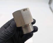 1" BSPP Male to 1" NPT Female Adapter 1-11 BSPP 1-11 1/2 NPT 316 Stainless Steel 1