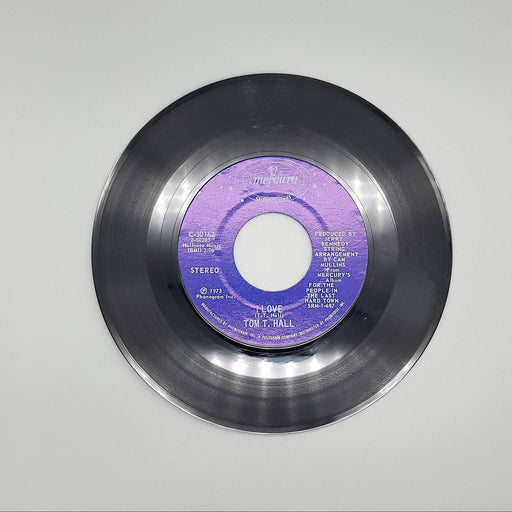Tom T. Hall Ravishing Ruby Single Record Mercury 1973 C-30162 1 2