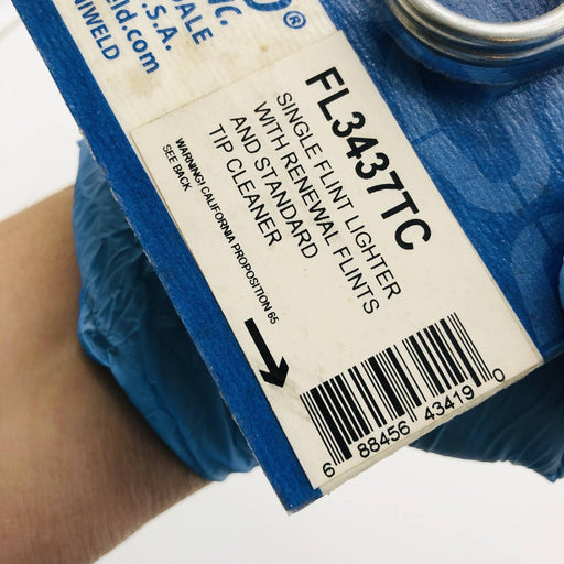 Uniweld FL3437TC Single Flint Lighter w Renewal Flints and Standard Tip Cleaner 2