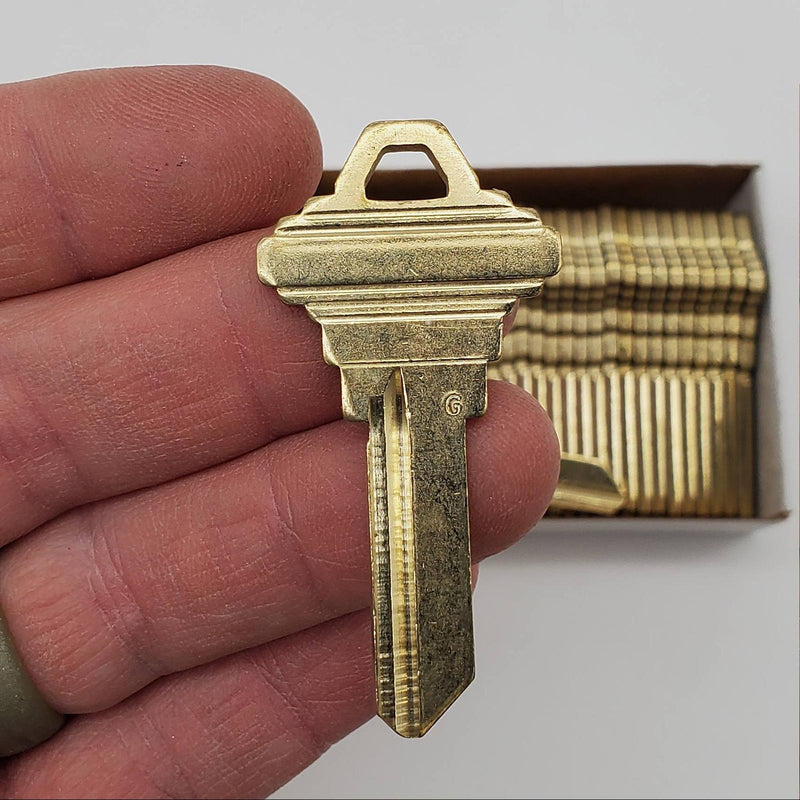 Schlage 35-100 G Key Blanks G Keyway 5 Pin Nickel Silver Box of 50 2