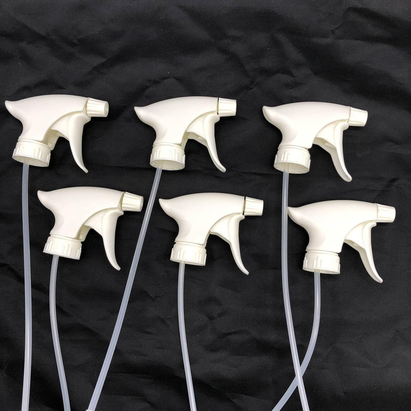 6pk White Plastic Trigger Sprayer Replacement Nozzle 9in Standard GFL 110190 9