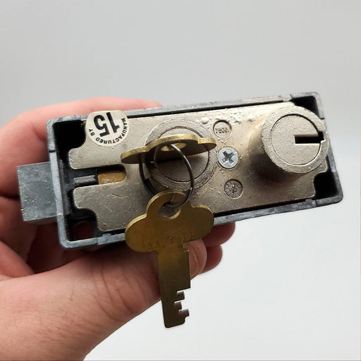 Ilco Safe Deposit Box Lock 570000 LH Left Hand Polished Chrome 2 Keys 1