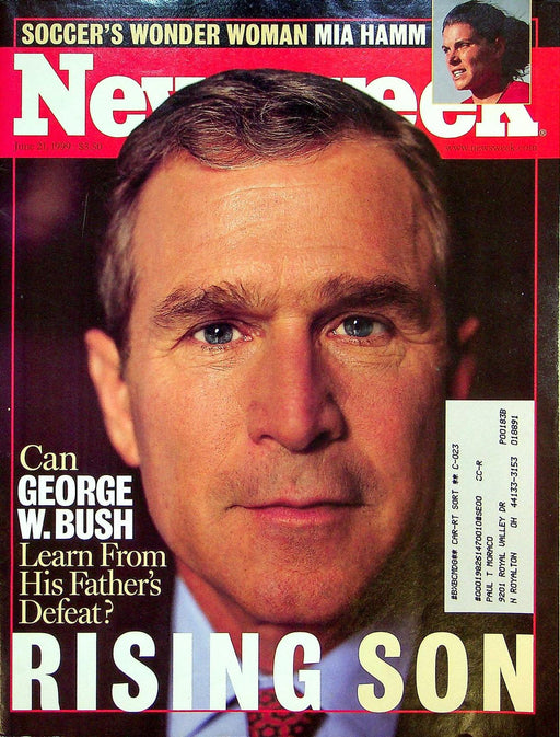 Newsweek Magazine June 21 1999 Mia Hamm Soccer Wonder Woman George Bush Governor 1