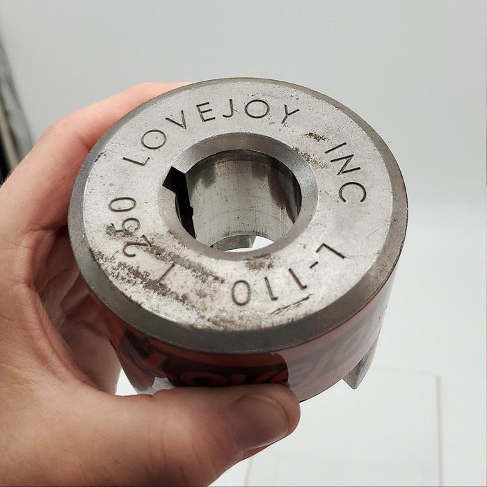 Lovejoy L-110 x 1-1/4 Hub Coupling Jaw Style 1-1/2" Bore w/ Keyway Sintered Iron 2