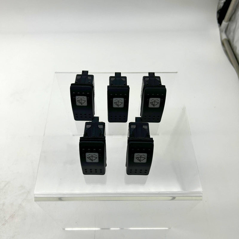 Carling VRB2S00C-B9C67-300-XNC2 Snap-In Rocker Switches Wiper 15Amp 24Volt 5pk 9