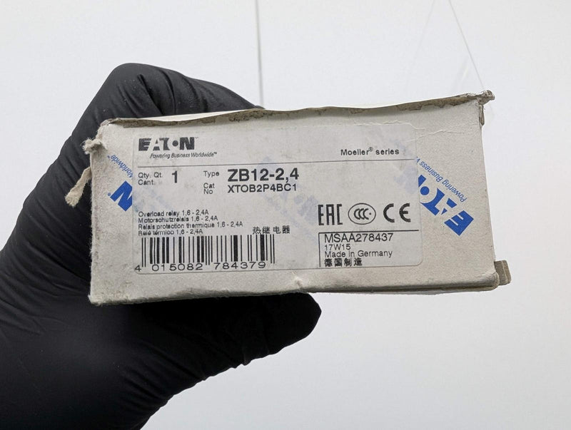 Eaton ZB12-2.4 Overload Relay Frame 1.6 to 2.4 A Range 690V XTOB2P4BC1 6