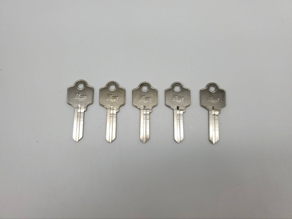 5x Ilco H1054F Key Blanks Nickel Plated USA Made NOS 3