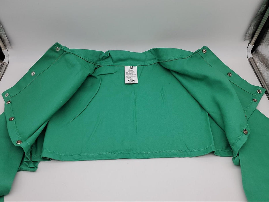 Stanco FR601 Welding Sleeves & Bib FR20 Size 2XL Green Cotton Fire Resistant 8