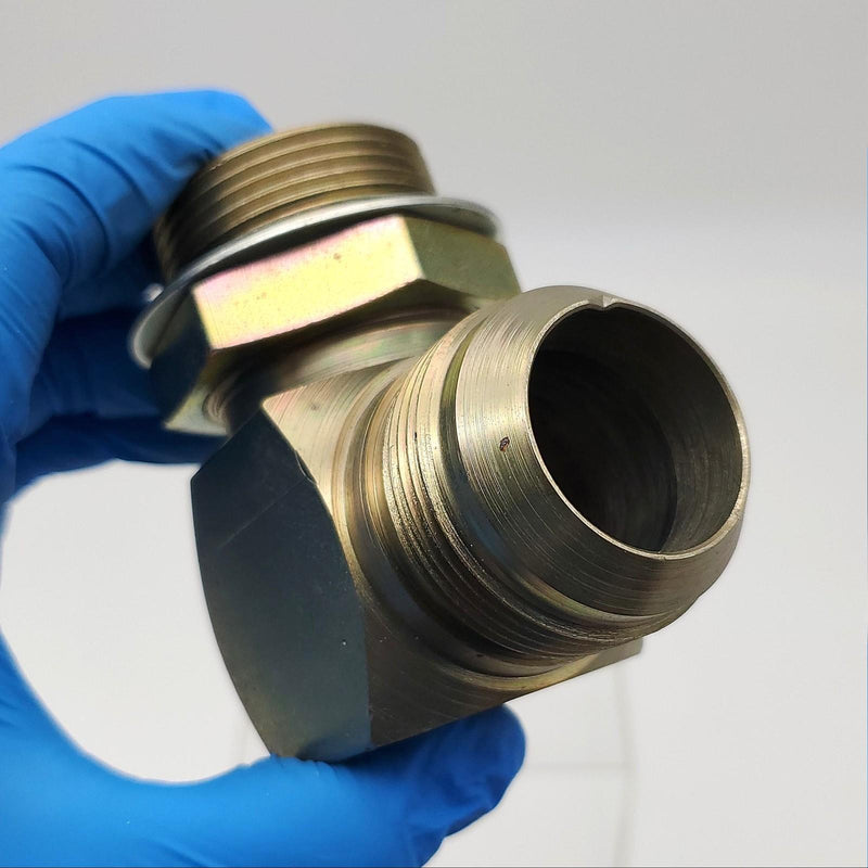 Caterpillar 5P3421 Elbow Fitting 90 Deg JIC Flare CAT Heavy Equipment OEM 2