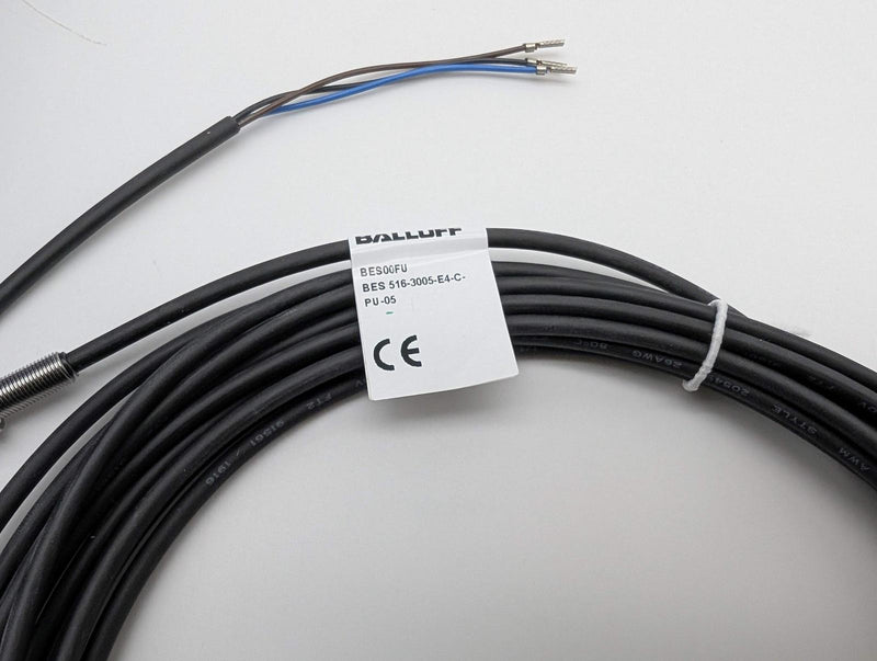 Balluff BES 516-3005-E4-C-PU-05 Inductive Sensor 0.8mm Range 5M L Normally Open 5