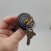 Schlage Rim Cylinder E2175 Satin Chrome 3/4"L 4" OAL 5 Pin C KWY No Tailpiece 1