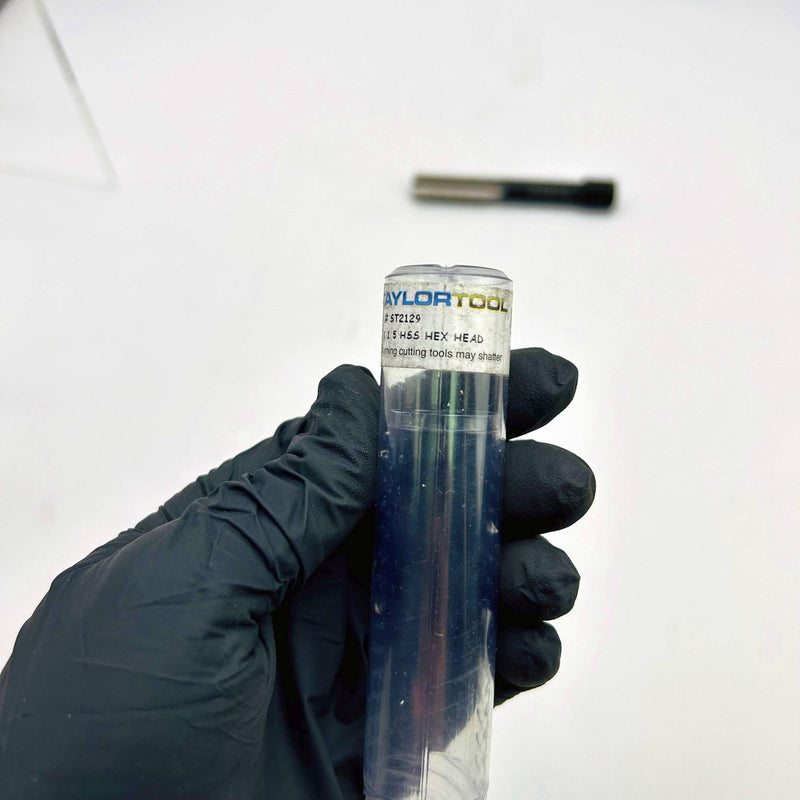 Taylor Tool ST2129 Hex Head Tap M18 x 1.5 HSS 130mm OAL 50mm Thread 3